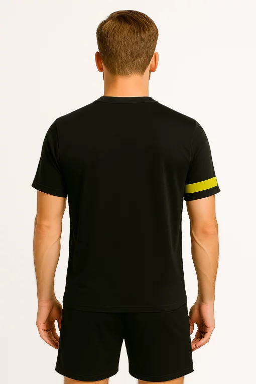 Футбольна форма X2 League чорний/жовтий (футболка+шорти), розмір L