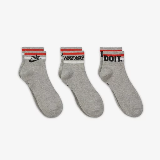 Шкарпетки Nike U NK NSW EVERYDAY ESSENTIAL AN 3PR сірий Уні 34-38