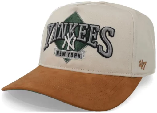 Кепка MVP 47 Brand NEW YORK YANKEES THE DIAMOND бежевий, коричневий Уні One Size