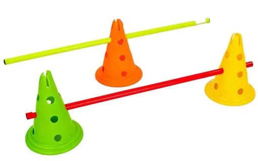 Фішка конус з отворами 30 см C-6422, жовтий