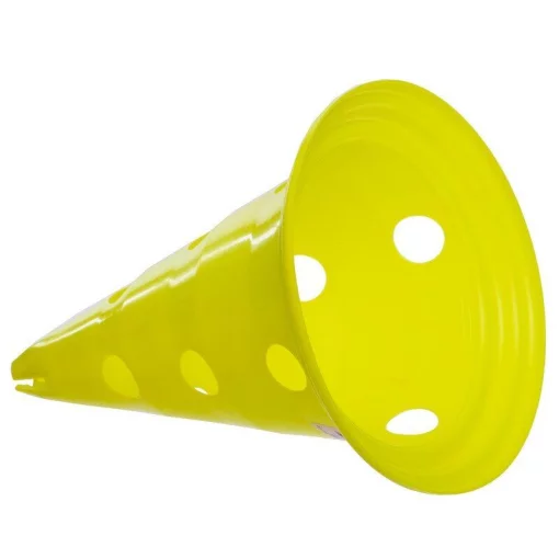 Фішка конус з отворами 30 см C-6422, жовтий