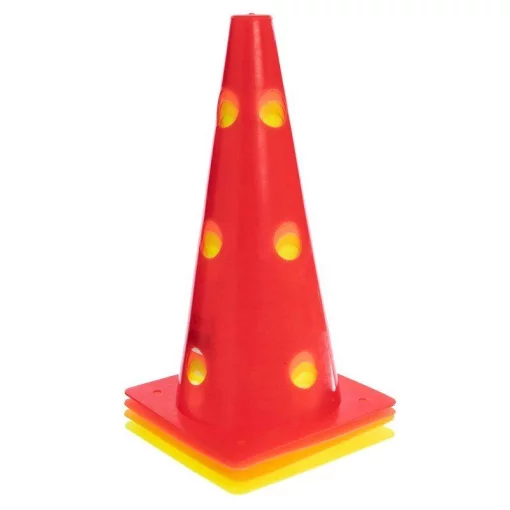 Фішка конус з отворами 32см C-6573-R, червоний