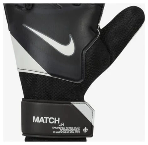Воротарські рукавички Nike NK GK MATCH JR - HO23 чорний, білий Діт 4 (13,6 см)