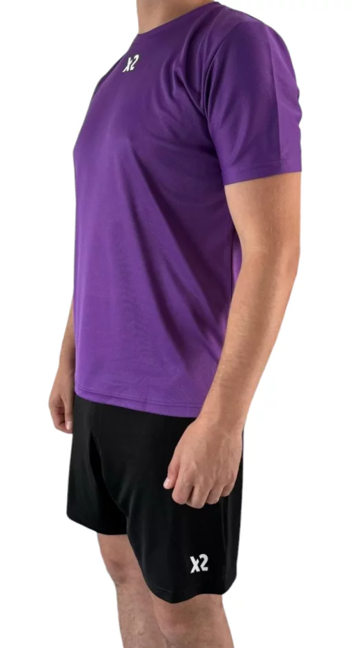 Футбольна форма X2 Classic (футболка+шорти), розмір M (фіолетовий/чорний) X2000V/BK-M