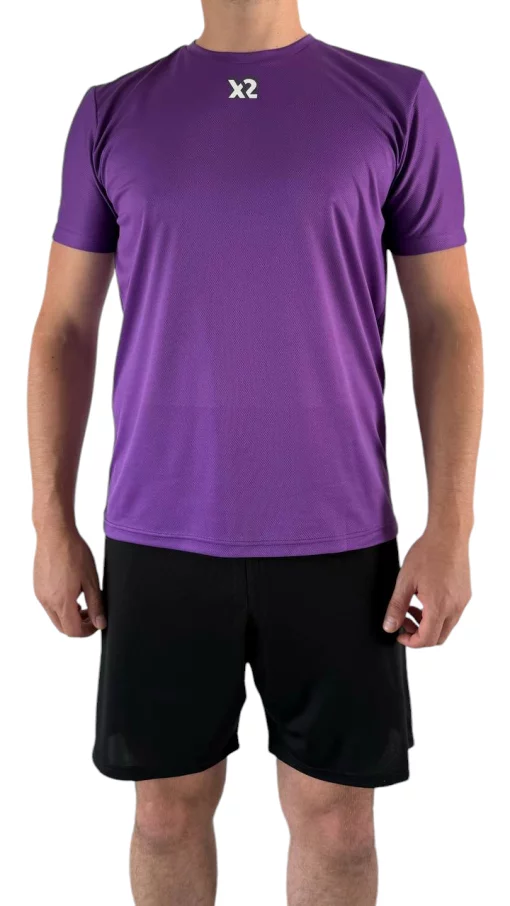 Футбольна форма X2 Classic (футболка+шорти), розмір M (фіолетовий/чорний) X2000V/BK-M