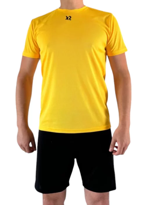 Футбольна форма X2 Classic (футболка+шорти), розмір L (жовтий/чорний) X2000Y/BK-L
