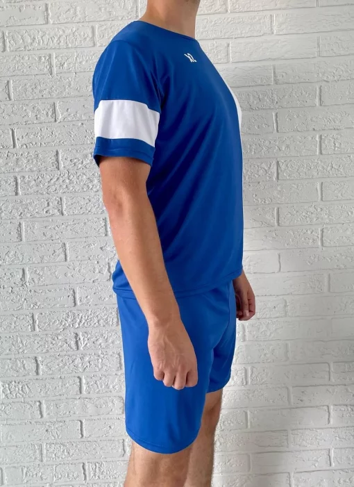 Футбольна форма X2 League (футболка+шорти), розмір XL (синій/білий) X2001B/W-XL