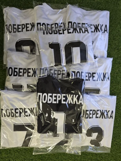 Футбольна форма X2 League біло-чорна (футболка+шорти), розмір XL