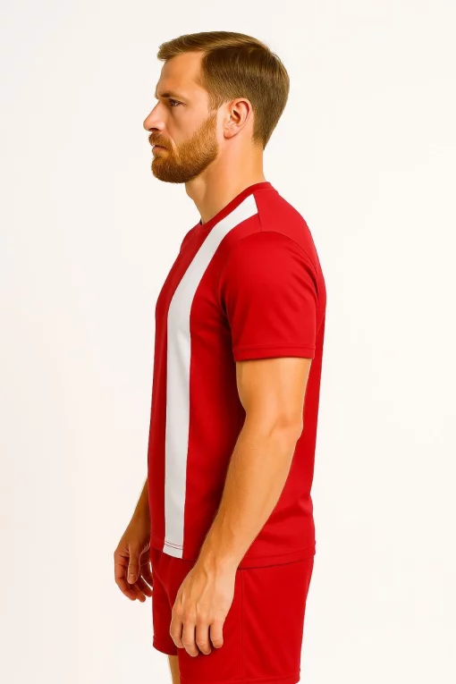Футбольна форма X2 League червоно-біла (футболка+шорти), розмір L