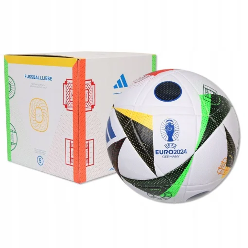 Футбольний м'яч Adidas Fussballliebe Euro 2024 League Box IN9369, розмір №5