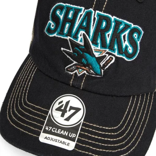 Кепка-тракер 47 Brand SAN JOSE SHARKS чорний, пісочний, зелений Уні OSFA