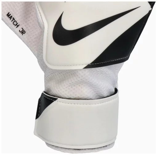 Воротарські рукавиці Nike NK GK MATCH JR - HO24 білий, чорний Діт 8 (21,6 см)
