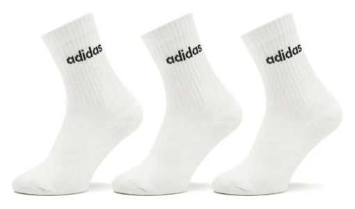 Шкарпетки Adidas C LIN CREW 3P білий, чорний Уні M (40-42)