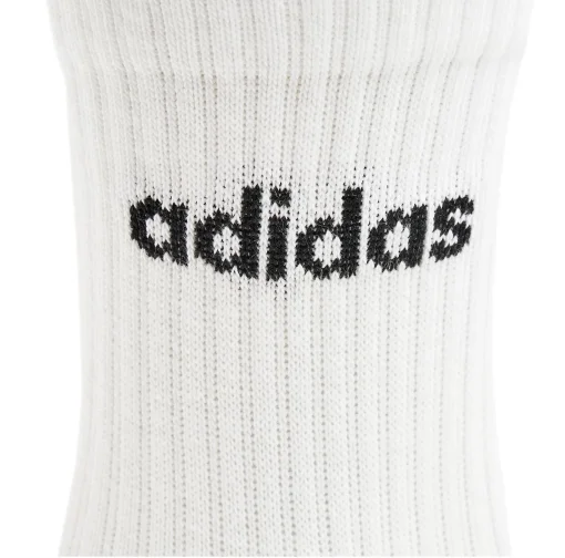 Шкарпетки Adidas C LIN CREW 3P білий, чорний Уні M (40-42)