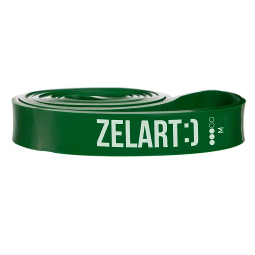 Гума петля для підтягувань та тренувань стрічка силова Zelart POWER BANDS FI-0889-3 16-39кг зелений