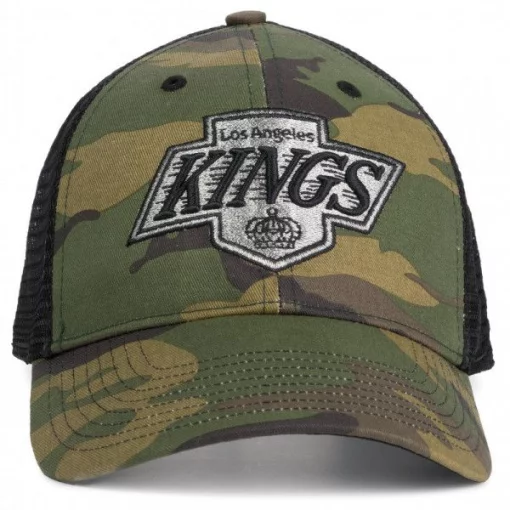 Кепка-тракер 47 Brand LA KINGS CAMO хакі, чорний Уні OSFA