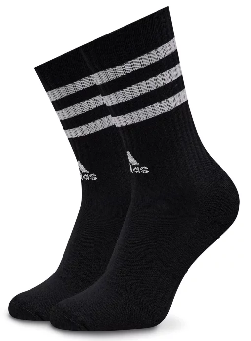 Шкарпетки Adidas 3S C SPW CRW 3P білий, сірий, чорний Уні L (43-45)