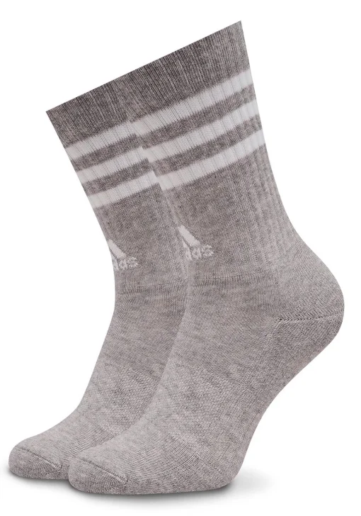 Шкарпетки Adidas 3S C SPW CRW 3P білий, сірий, чорний Уні S (37-39)