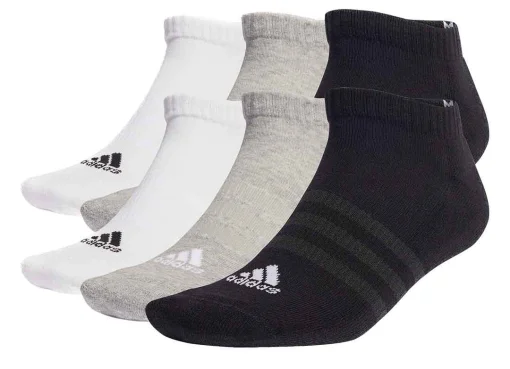 Шкарпетки Adidas C SPW LOW 6P білий, сірий, чорний Уні S (37-39)