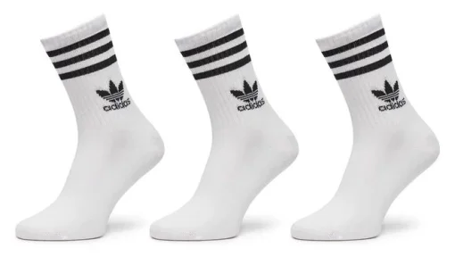 Шкарпетки Adidas CREW SOCK 3STR білий, чорний Уні XL (46-48)
