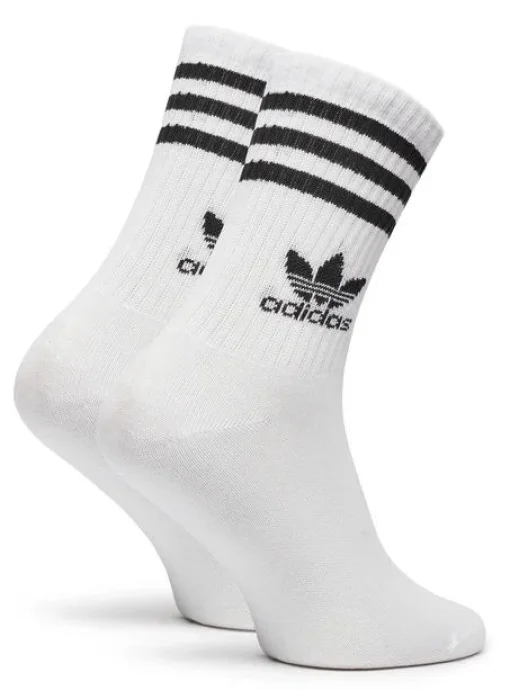 Шкарпетки Adidas CREW SOCK 3STR білий, чорний Уні XL (46-48)