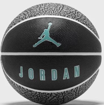 М'яч баскетбольний Nike JORDAN PLAYGROUND 2.0 8P DEFLATED BLACK/WHITE/WHITE/CLEAR JADE size 5 (J.100.8255.016.05)