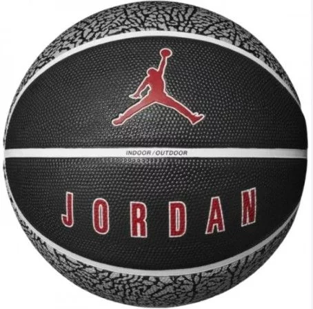 М'яч баскетбольний Nike JORDAN PLAYGROUND 2.0 8P DEFLATED WOLF GREY/BLACK/WHITE/VARSITY RED size 5