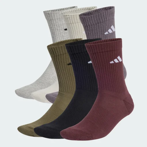 Шкарпетки Adidas CUSHIONED CREW SOCKS 6P мультиколор Уні M (40-42)