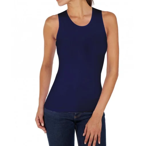 Майка Kappa Canotta Spalla Larga темно-синій Жін M