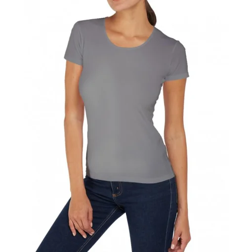 Футболка Kappa T-shirt Mezza Manica Girocollo сірий Жін M