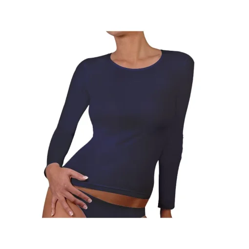 Футболка Kappa T-shirt Manica Lunga Girocollo темно-синій Жін XL