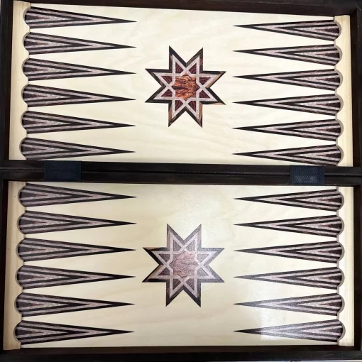 Шахи MADON Набір: шахи, шашки, нарди коричневий, бежевий Уні 47х47см