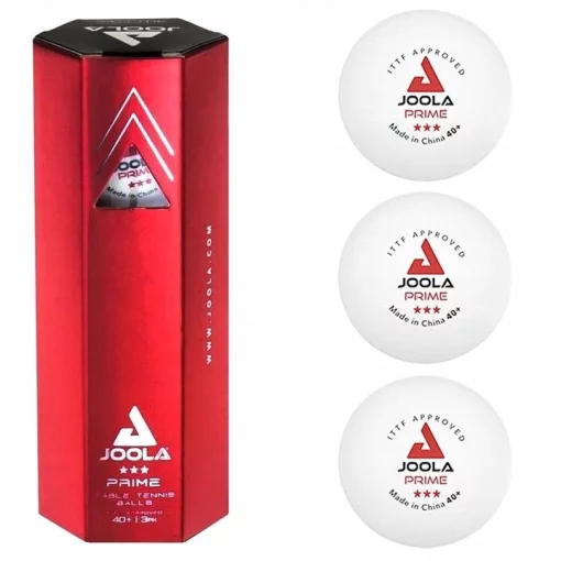 М'ячі для настільного тенісу (3 шт) Joola PRIME 3* 40+ ITTF, white