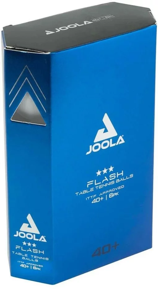 М'ячі для настільного тенісу (6 шт) Joola FLASH 3* 40+ ITTF, white