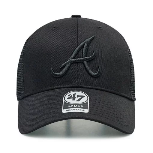 Кепка-тракер 47 Brand BATTER MAN LOGO BASE RUNNER чорний, сірий Уні OSFA