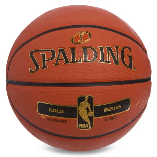 М'яч баскетбольний гумовий SPALDING 83492Z NBA GOLD SERIES OUTDOOR №7