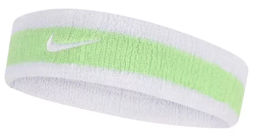 Пов'язка на голову Nike SWOOSH HEADBAND білий, салатовий Уні OSFM