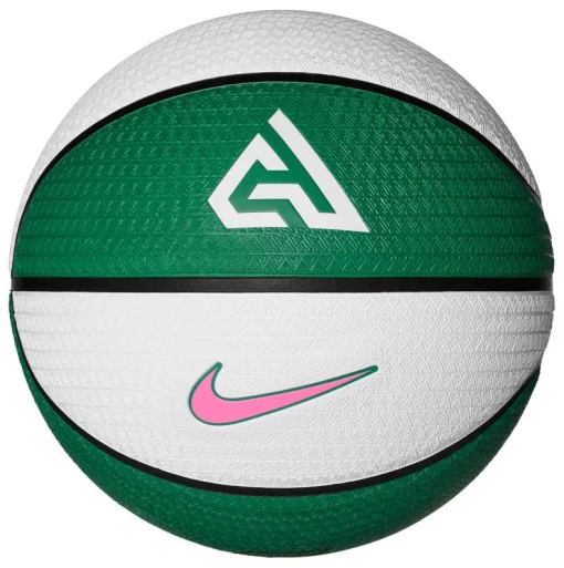 М'яч баскетбольний Nike PLAYGROUND 8P 2.0 G ANTETOKOUNMPO DEFLATED білий, зелений, рожевий Уні 7