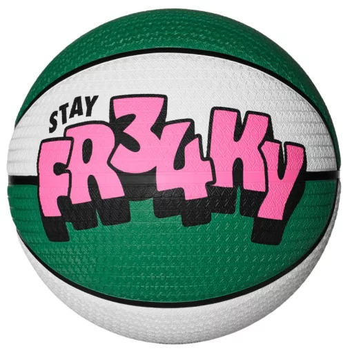 М'яч баскетбольний Nike PLAYGROUND 8P 2.0 G ANTETOKOUNMPO DEFLATED білий, зелений, рожевий Уні 7