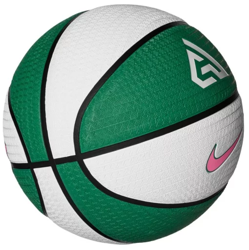 М'яч баскетбольний Nike PLAYGROUND 8P 2.0 G ANTETOKOUNMPO DEFLATED білий, зелений, рожевий Уні 7