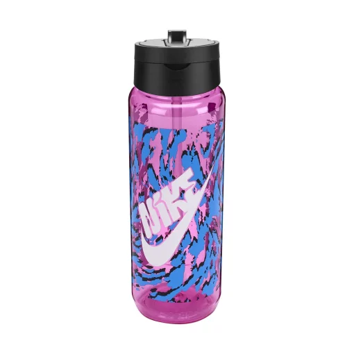 Пляшка Nike TR RENEW RECHARGE STRAW BOTTLE 24 OZ рожевий, чорний, білий Уні 709 мл (N.100.7643.660.24)