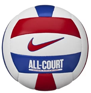 М'яч волейбольний Nike ALL COURT LITE VOLLEYBALL DEFLATED WHITE/UNIVERSITY RED/GAME ROYAL/UN size 5