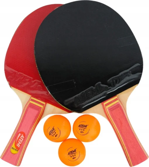 Набір для настільного тенісу Atemi Strike (2 ракетки + 3 м'ячі+чохол)