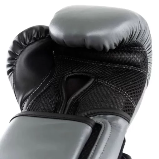 Боксерські рукавиці Everlast POWERLOCK 2R TRAINING GLOVE сірий, чорний Уні 10 унцій