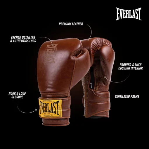 Боксерські рукавиці Everlast 1910 CLASSIC TRAINING GLOVE коричневий 16 унцій (P00002503)