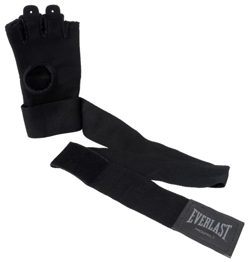 Бинти-рукавички Everlast PROSPECT QUICK WRAPS чорний, сірий Діт S/M