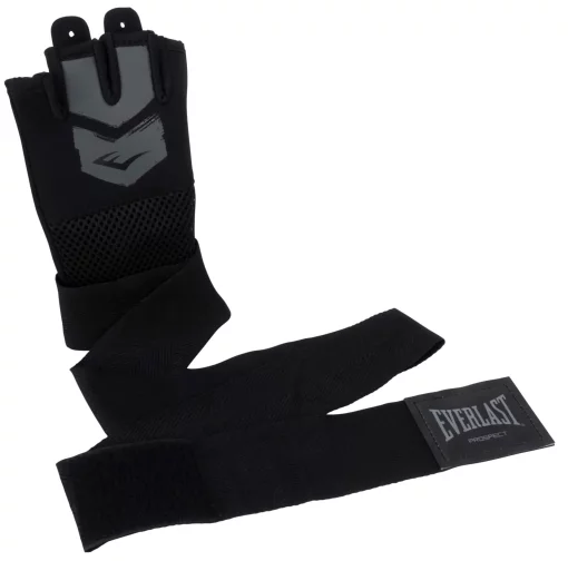 Бинти-рукавички Everlast PROSPECT QUICK WRAPS чорний, сірий Діт S/M