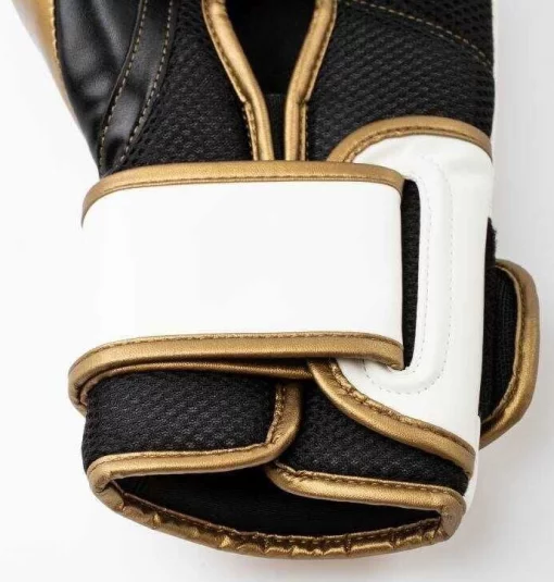 Боксерські рукавиці Everlast POWERLOCK 2R TRAINING GLOVE білий, золотий Уні 10 унцій (P00003048)