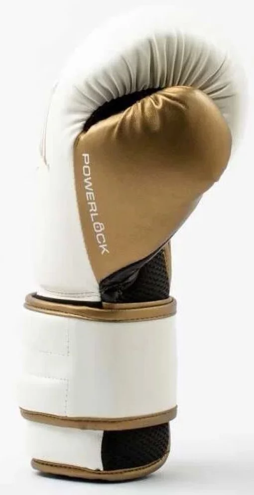 Боксерські рукавиці Everlast POWERLOCK 2R TRAINING GLOVE білий, золотий 12 унцій (P00003049)