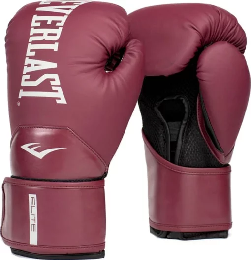 Боксерські рукавиці Everlast ELITE 2 BOXING GLOVES бордовий 14 унцій (P00003302)